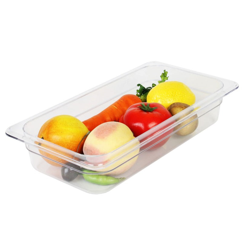 Thunder Group Third Size 2 1/2" Deep Polycarbonate Food Pan