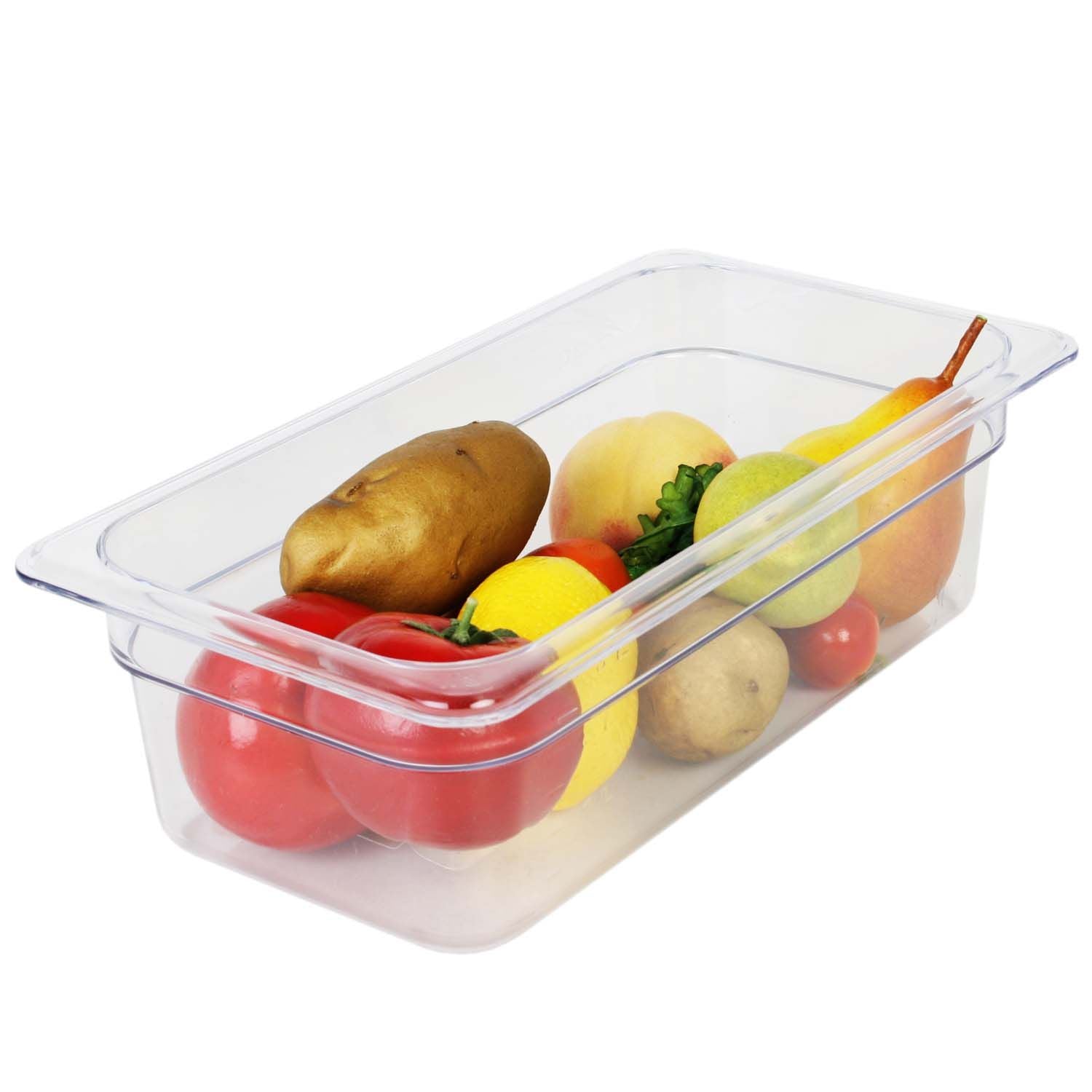 Thunder Group Third Size 4" Deep Polycarbonate Food Pan