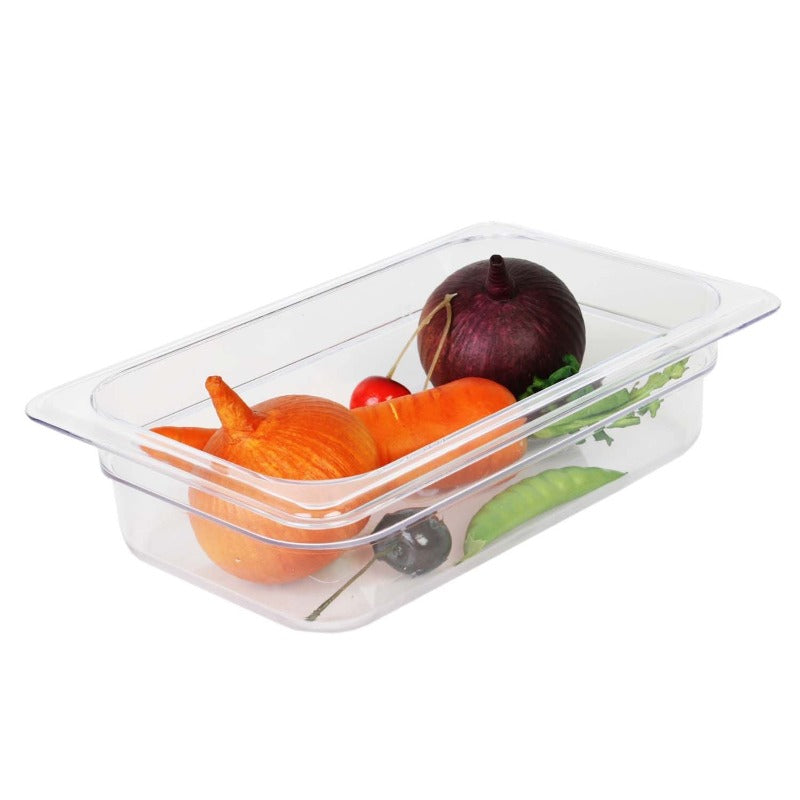 Thunder Group Quarter Size 2 1/2" Deep Polycarbonate Food Pan