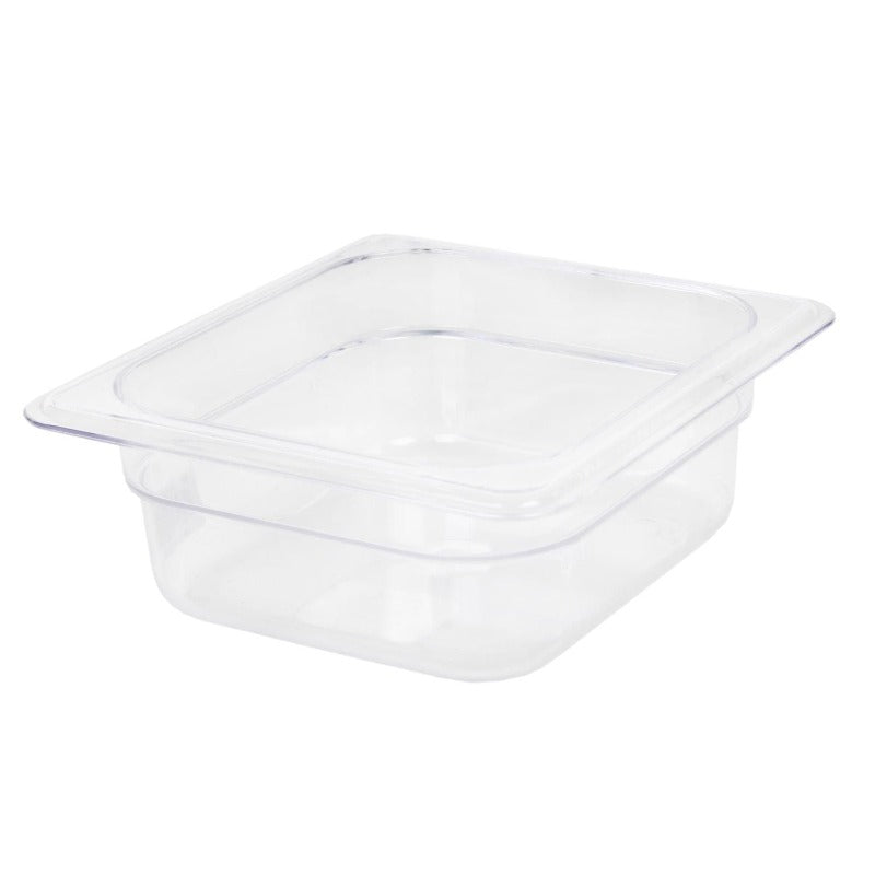 Thunder Group Sixth Size 2 1/2" Deep Polycarbonate Food Pan