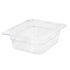 Thunder Group Sixth Size 2 1/2" Deep Polycarbonate Food Pan