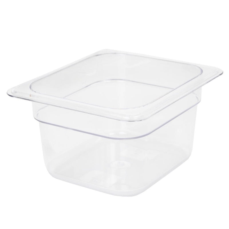 Thunder Group Sixth Size 4" Deep Polycarbonate Food Pan