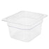 Thunder Group Sixth Size 4" Deep Polycarbonate Food Pan