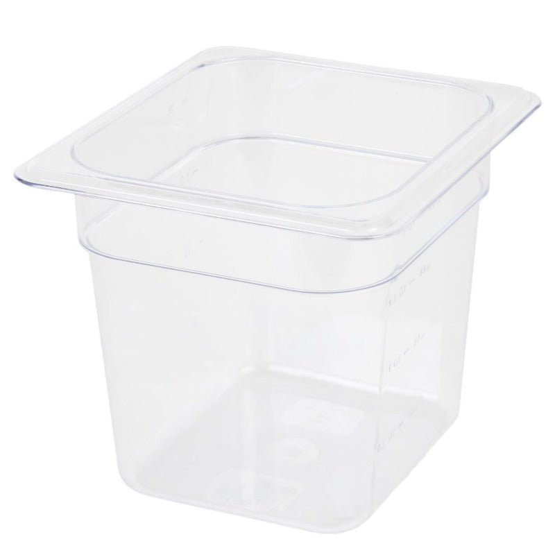 Thunder Group Sixth Size 6" Deep Polycarbonate Food Pan