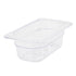 Thunder Group Ninth Size 2 1/2" Deep Polycarbonate Food Pan