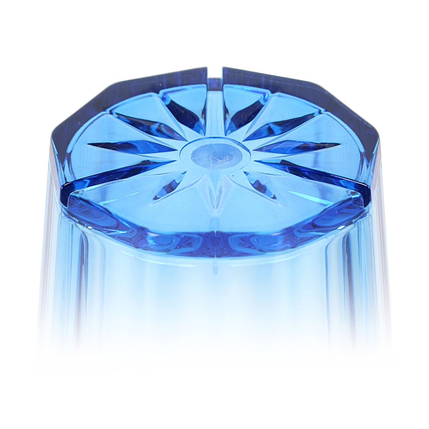 Thunder Group Polycarbonate Diamond Tumbler, Blue - 12/Pack