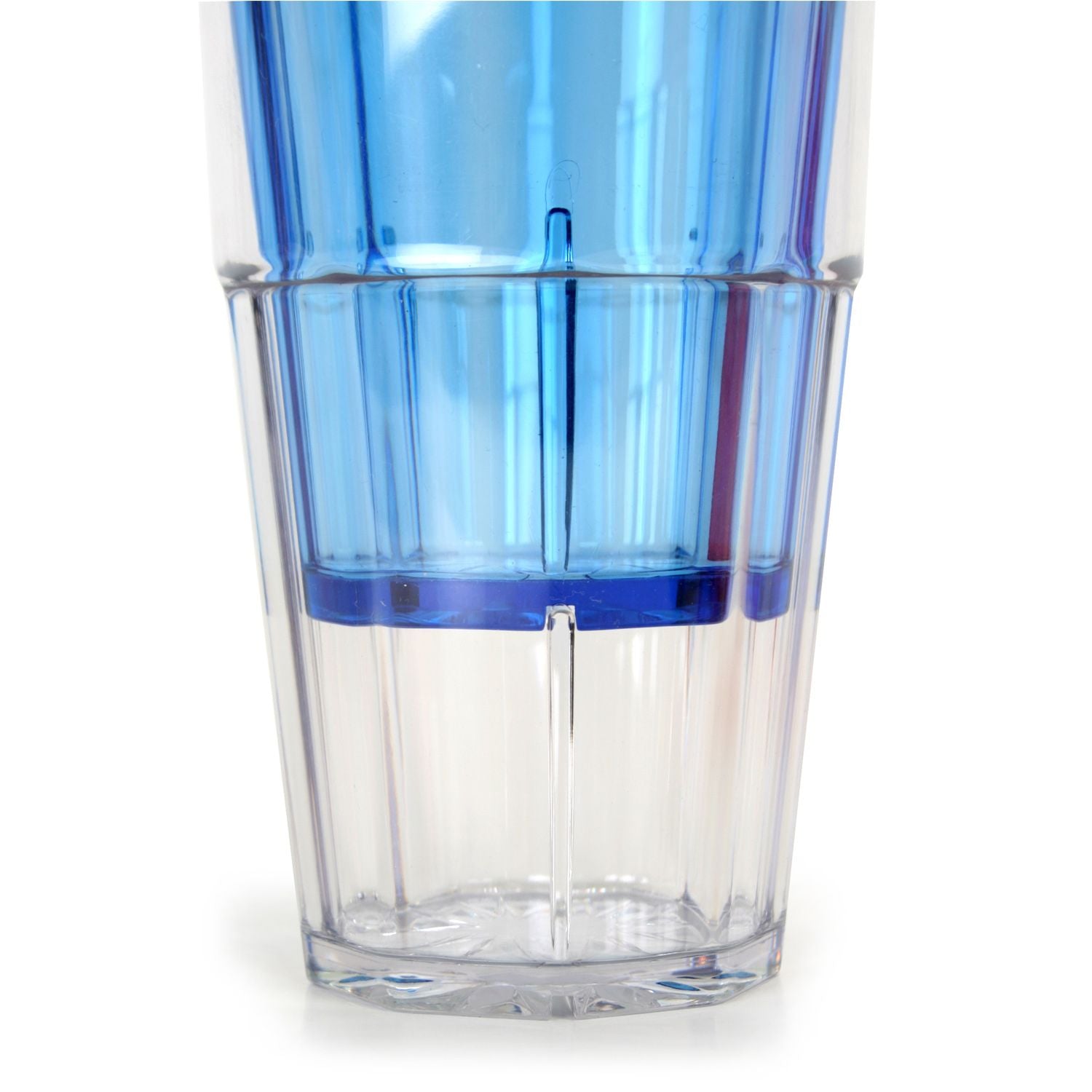 Thunder Group Polycarbonate Diamond Tumbler, Blue - 12/Pack