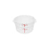 Thunder Group PLRFT302PP 2-Quart White Round Food Storage Container, Polypropylene