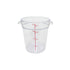 Thunder Group PLRFT304PC 4-Quart Clear Round Food Storage Container, Polycarbonate