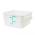 Thunder Group PLSFT002PP 2-Quart Plastic Square Food Storage Containers, White