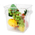 Thunder Group PLSFT004PC 4-Quart Polycarbonate Square Food Storage Containers, Clear