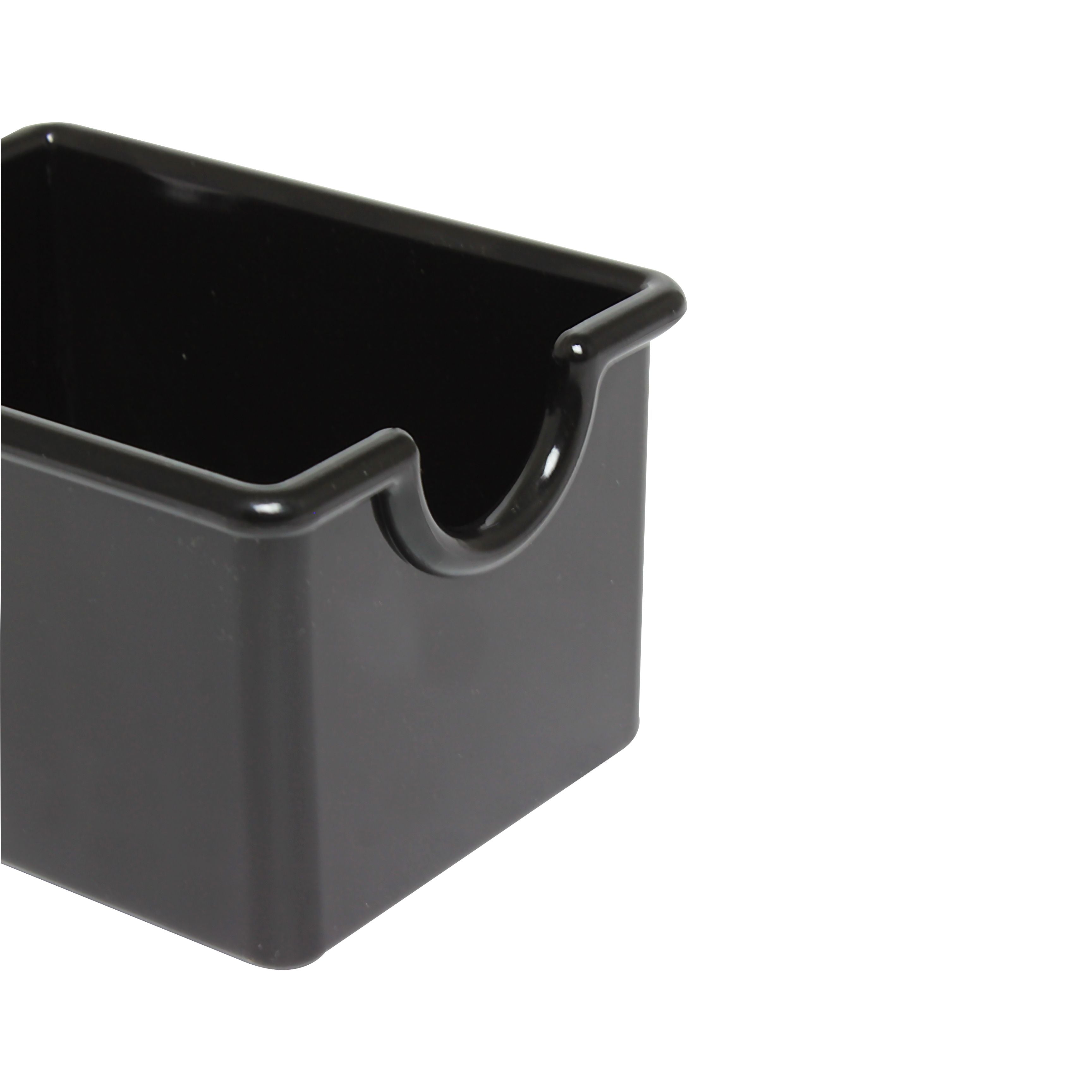 Thunder Group PLSP032BK Plastic Sugar Packet Holder, Black Color - 12/Pack