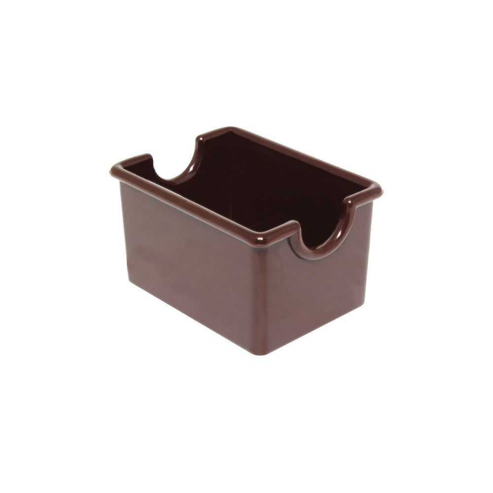 Thunder Group PLSP032CH Plastic Sugar Packet Holder, Brown Color - 1 Dozen