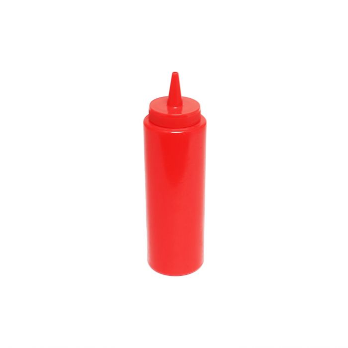 Thunder Group PLTHSB008R 8 oz. Squeeze Bottle Red - 1 Dozen