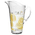 Thunder Group Starburst Heavy Base Clear Plastic Water Pitcher