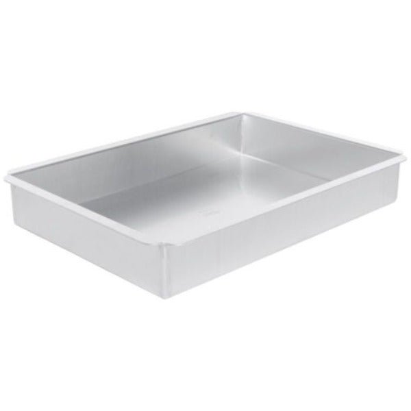 Ateco 12812 12” x 8” x 3” Aluminum Rectangular Cake Pan