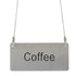 Thunder Group SLCS3174 Stainless Steel Coffee Chain Sign with 13-1/8" Chain Length