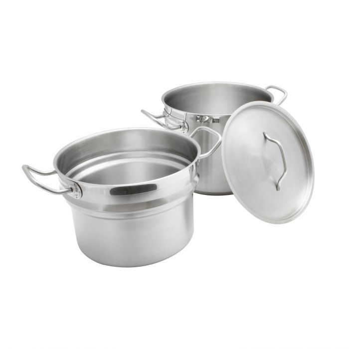 Thunder Group SLDB020 20-Quart Heavy-Duty Stainless Steel Double Boiler (3 PCS SET)