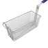 Thunder Group SLFB005 Nickel Plated Rectangular Fry Basket, 13 3/8" x 5 3/4" x 5 1/2"