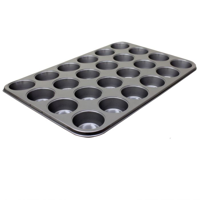 Thunder Group SLKMP024 24 Cup Muffin Pan - Non Stick (0.4M/M), 3.5 oz. Each Cup