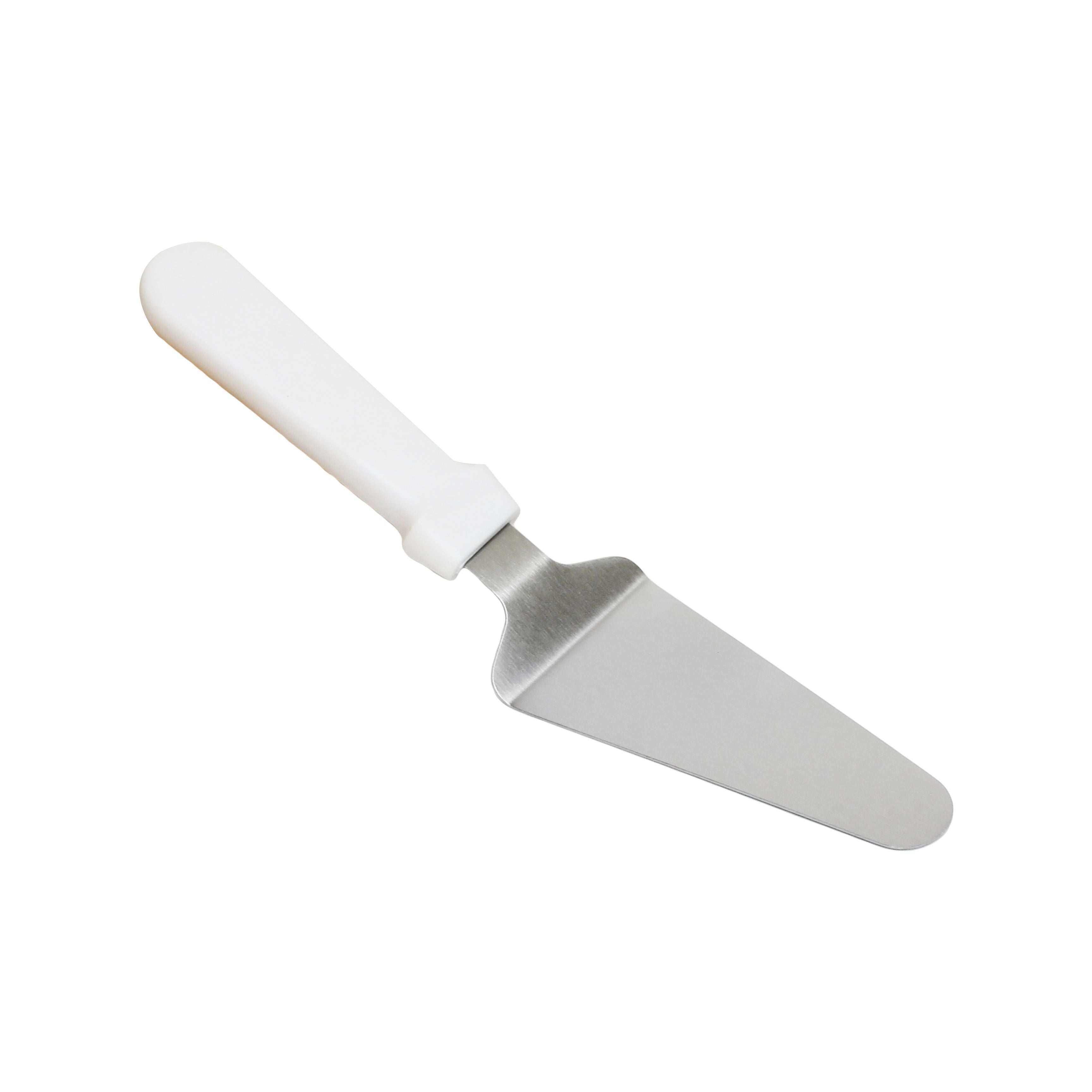 Thunder Group SLPS027P Pie Server with White Plastic Handle, 2 1/2" x 4 3/4"