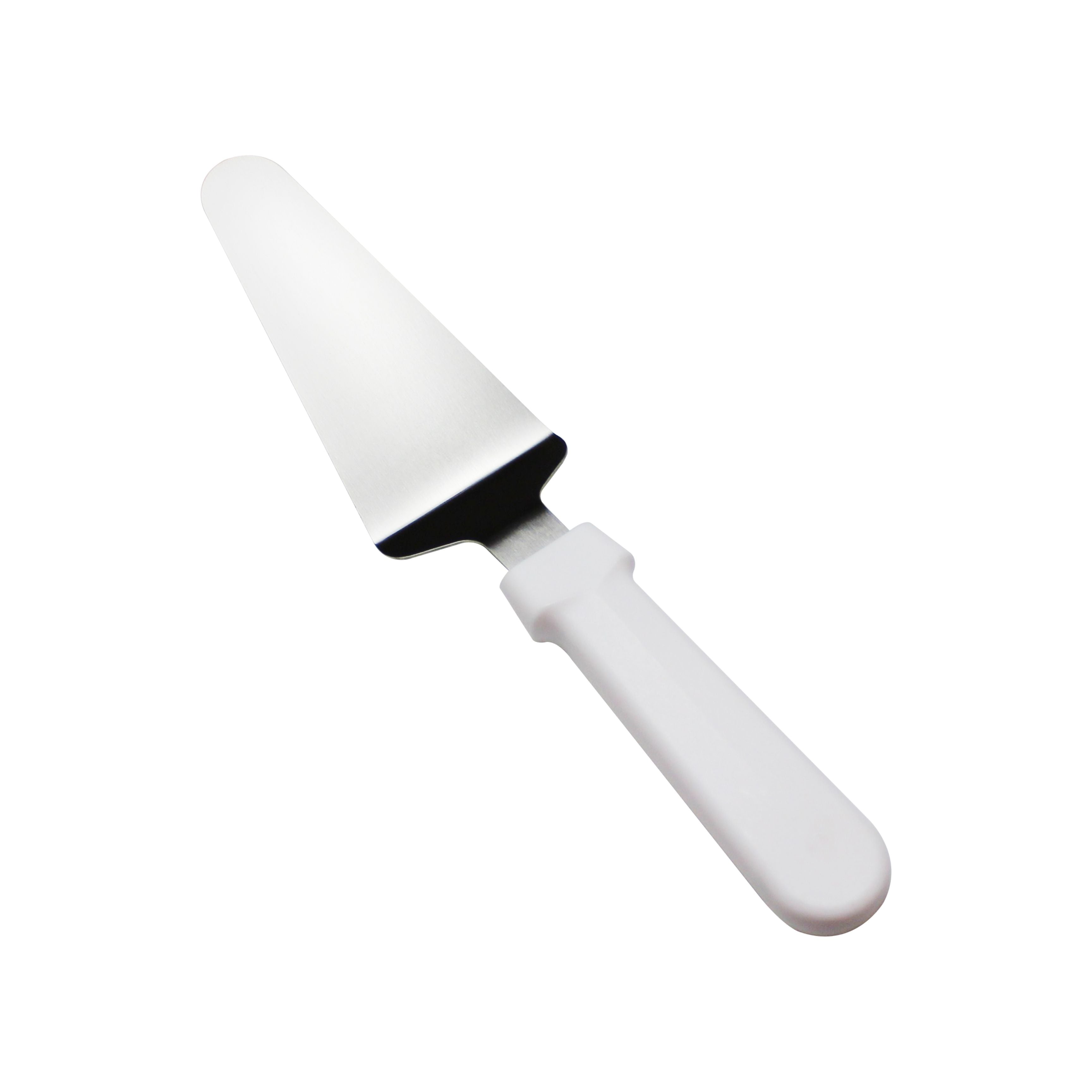 Thunder Group SLPS027P Pie Server with White Plastic Handle, 2 1/2" x 4 3/4"