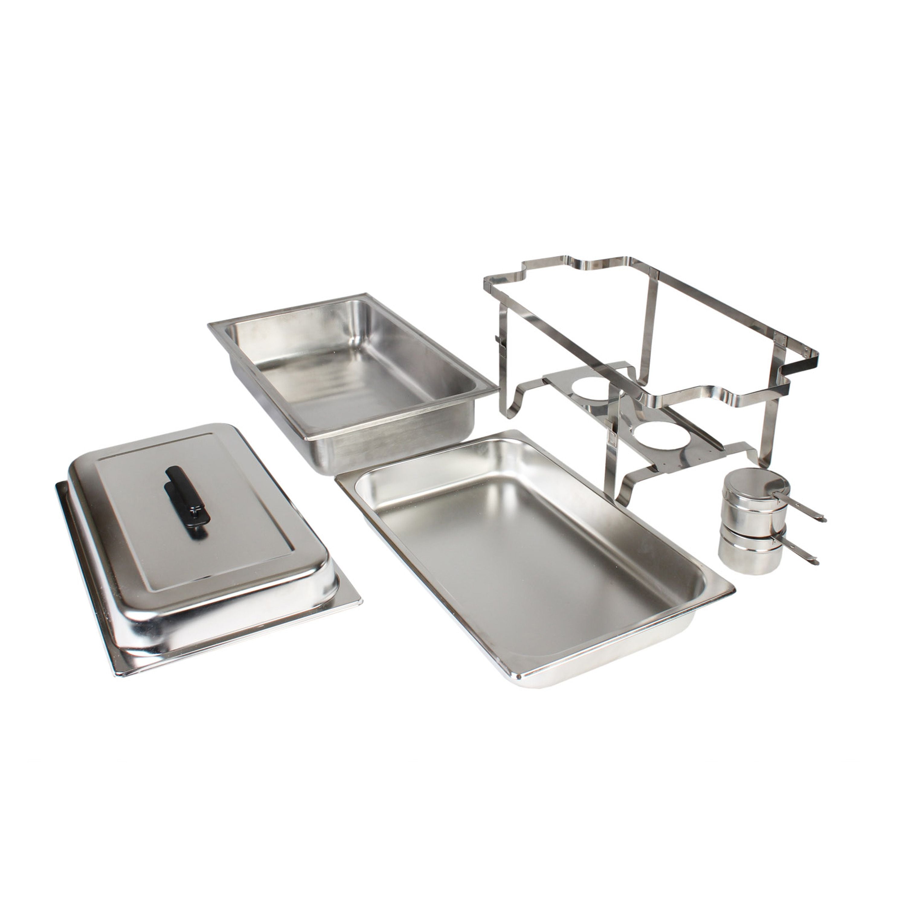 Thunder Group SLRCF001 Full Size Welded Chafer-Set/CTN, 8 Qt.