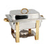 Thunder Group SLRCF0834GH 4-Quart Gold Accented Chafer