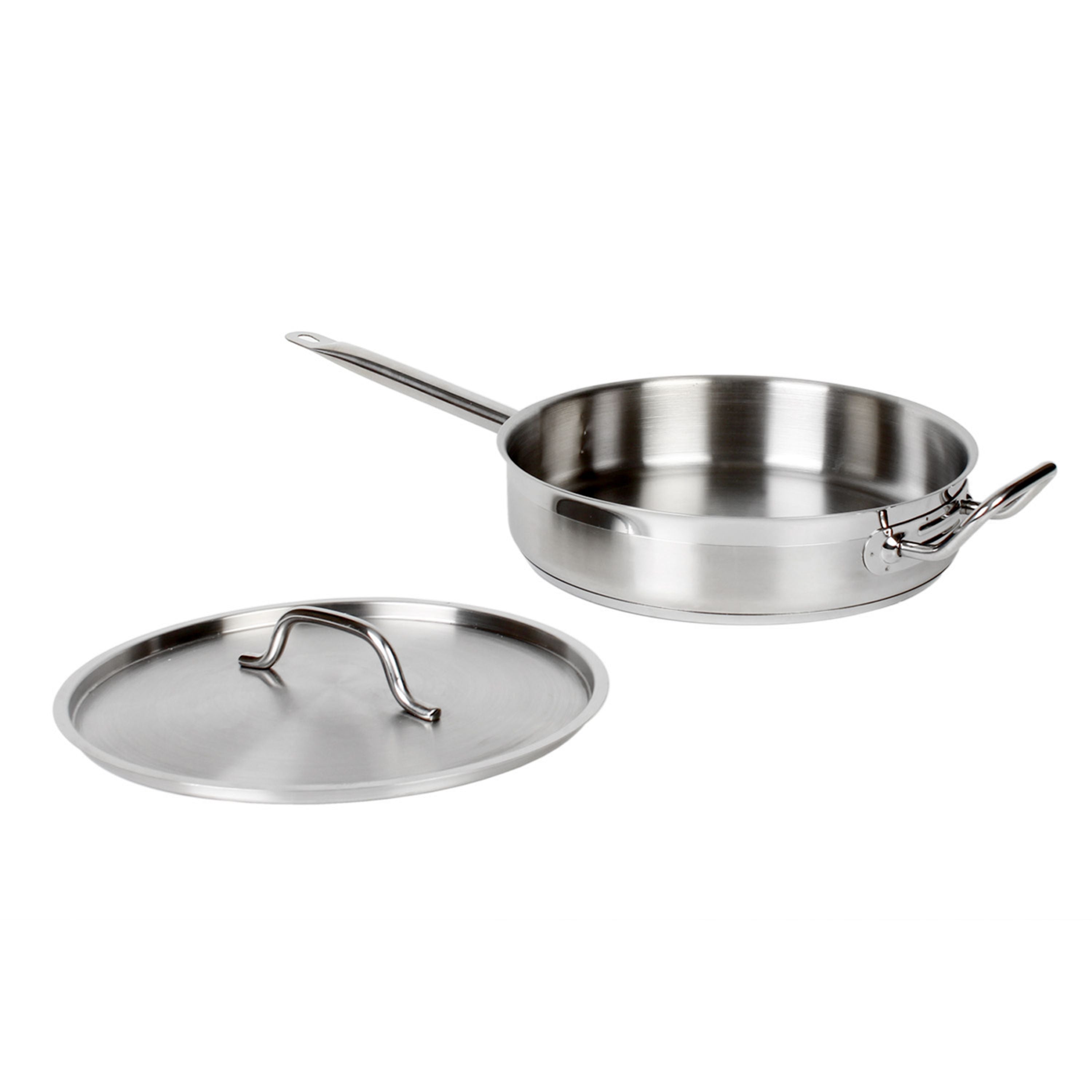 Thunder Group Stainless Steel Saute Pan with Lid