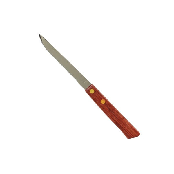 Thunder Group SLSK017 4 1/4" Blade Steak Knife with Wooden Handle