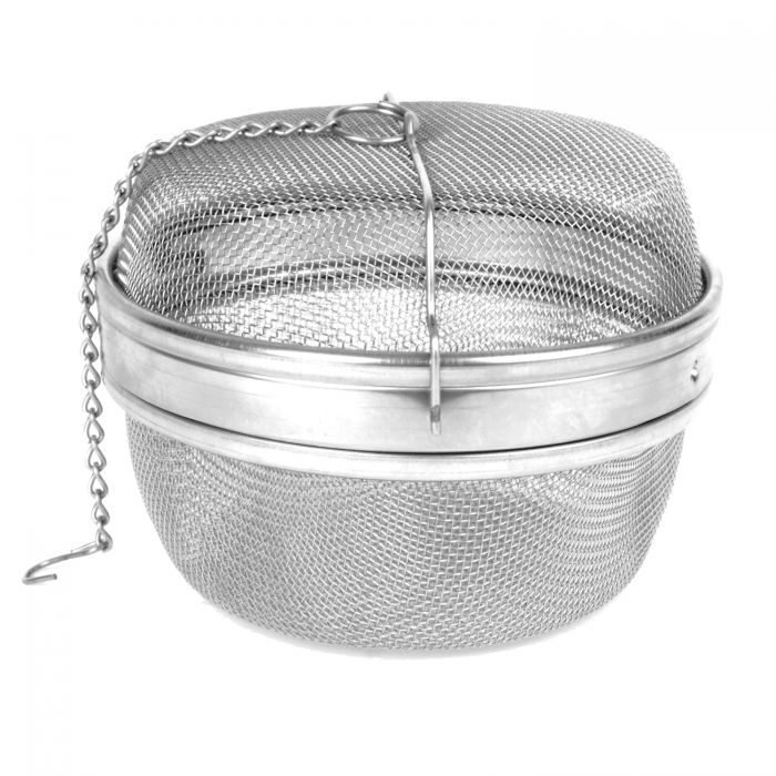 Thunder Group SLTB006 5 1/4" Stainless Steel Tea Ball with Chain and Mesh