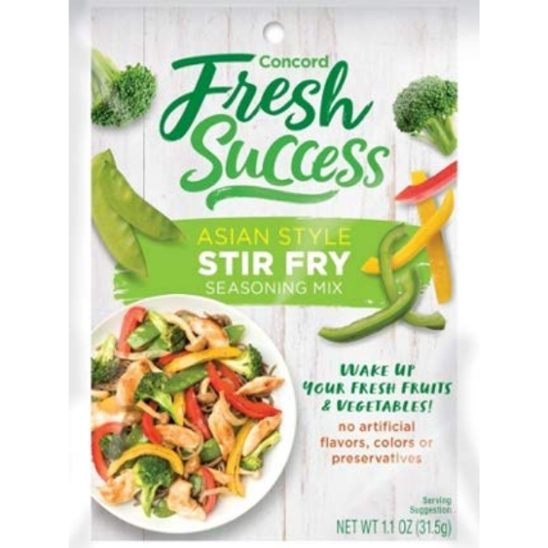 Concord Farms Asian Style Stir Fry Mix, Net Wt 1.1 oz(VALUE Case of 12 Packets)