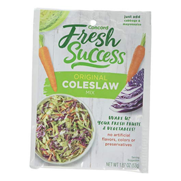 Concord Farms Coleslaw Mix, 1.87 Ounce Pouches (Pack of 18 )