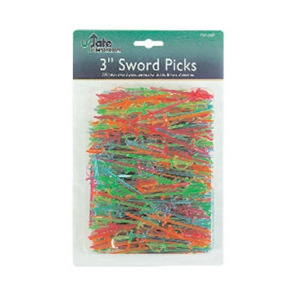 Update International PSP-30JP 500-Pack Plastic Sword Toothpick, 3-Inch