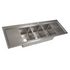 BK Resources (BK-DIS-1014-3-12T-PG) 3 Compartment Drop-In Sink 10 X 14 X 10D W 2 QTY 12" DB