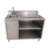 BK Resources (BEVT-3072L) 30 X 72 Beverage Table Sink On Left