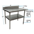 BK Resources (CTTR5-4830) 16 GA. T-304 5" Riser 48 X 30 Table Galvanized Base