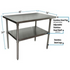 BK Resources (CVT-4836) 16 GA. T-304 48 X 36 Table Stainless Steel Base