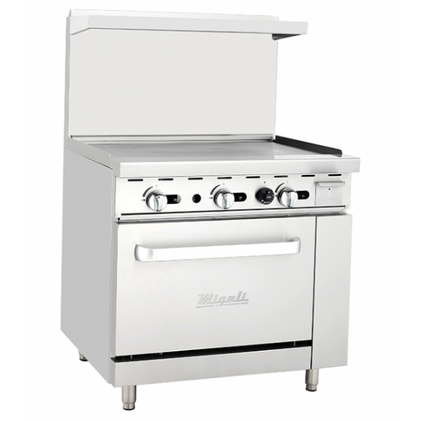 Migali-C-RO-36G-NG 36” Griddle, (1) Oven, Natural Gas