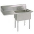 BK Resources 1 Compartment Sink 16 X 20 X 12D 18" LEFT DB