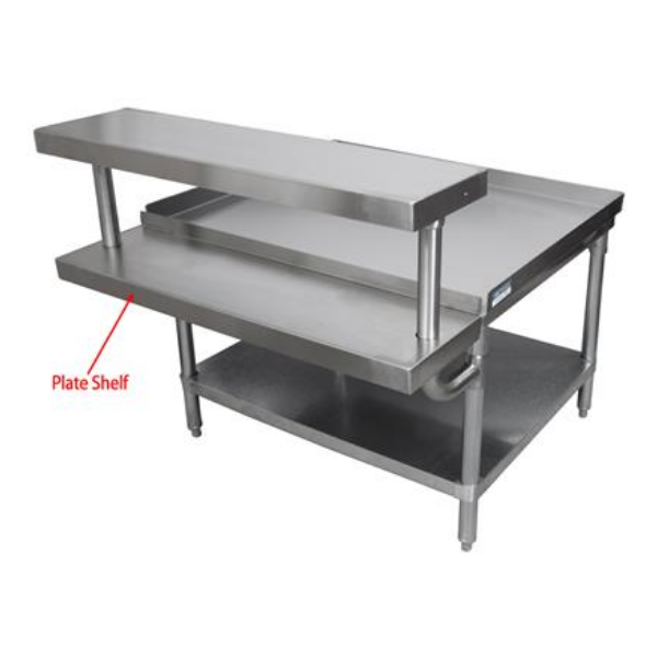 BK Resources (EQ-PS60) 60" Adjustable Plate Shelf For Equipment Stand