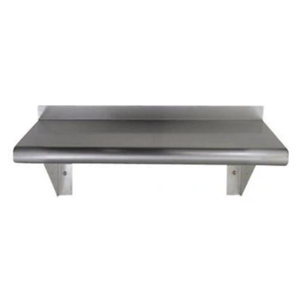 Heavy Duty Stainless Steel Wall Mount Shelf 12 x 24 - NSF L&J