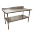 BK Resources (CVTR5-6030) 16 GA. T-304 5" Riser 60 X 30 Table Stainless Steel Base