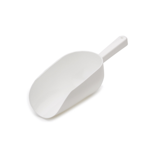 Royal Industries (IS 15 W) White Plastic Scoop, 16 oz.