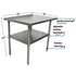 BK Resources (CVT-3636) 16 GA. T-304 36 X 36 Table Stainless Steel Base