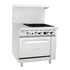 Migali-C-RO4-12GL-LP 4 Burner Range, 12” Griddle Left Side, (1) Oven, Liquid Propane