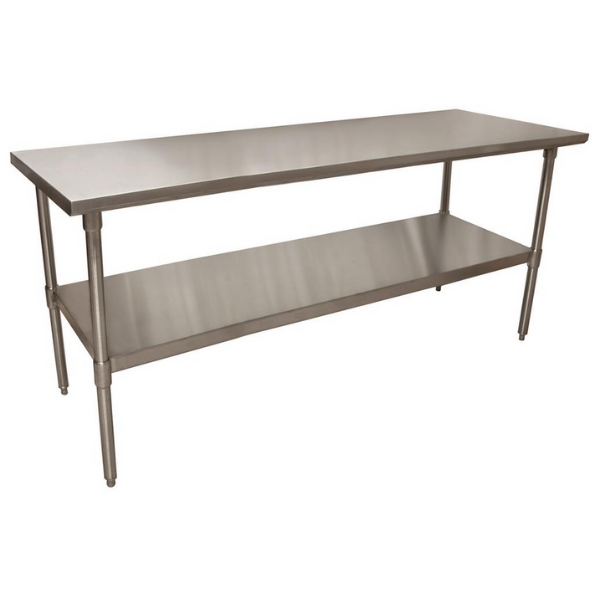 BK Resources (CTT-7224) 16 GA. T-304 72 X 24 Table Galvanized Base