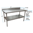 BK Resources (CVTR5-6030) 16 GA. T-304 5" Riser 60 X 30 Table Stainless Steel Base