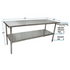 BK Resources (CTT-7224) 16 GA. T-304 72 X 24 Table Galvanized Base