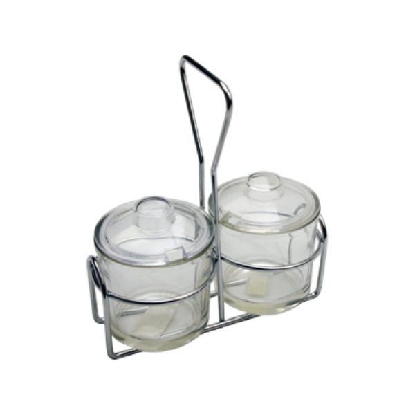 Royal Industries (ROY CJH 2) Condiment Jar Rack, 2 Jar Holder